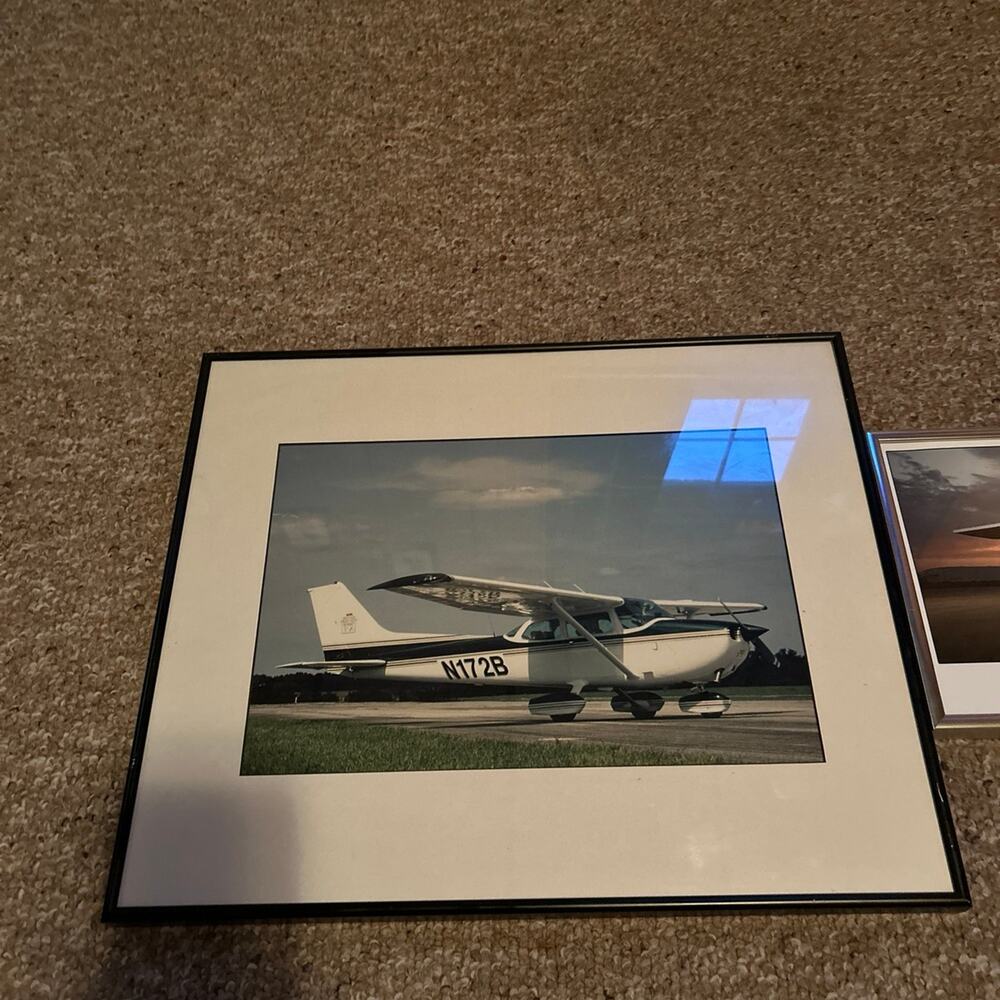 Custom Framed Aviation Decor. Cessna 172 Pilot Man Cave